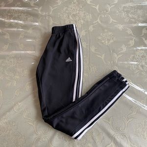 Adidas Three Stripe Black Joggers